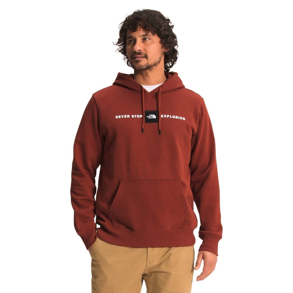 The North Face Never Stop Exploring‎ Hoodie Brown Hiking Workwear Men's Large